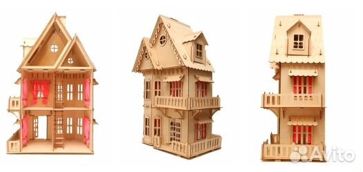 Деревянный кукольный дом