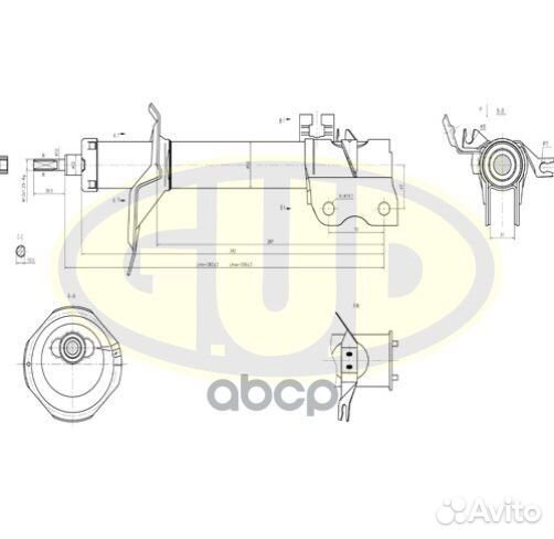 Амортизатор перед лев GSA334361 G.U.D