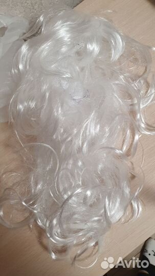 Парик карнавальный белый для утренника