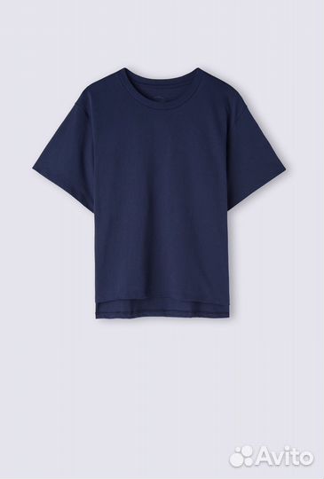 Хлопковая футболка intimissimi синяя