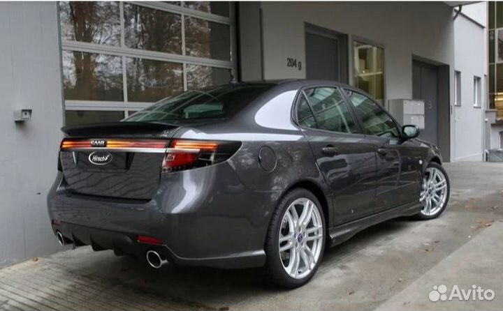 Диффузор на задний бампер Saab 9-3 рестайлинг