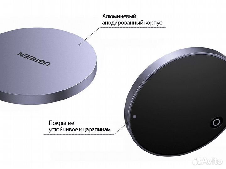 Ugreen Qi 15W Apple MagSafe зарядка iPhone AirPods