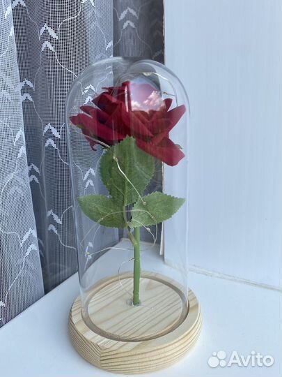 Вечная роза в колбе