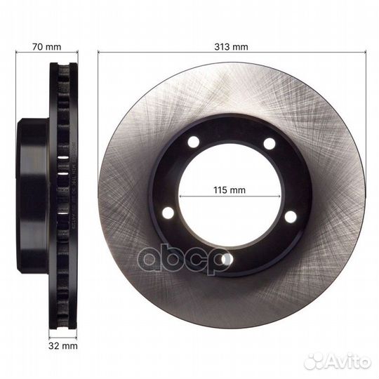 Диск тормозной BR0110S avantech