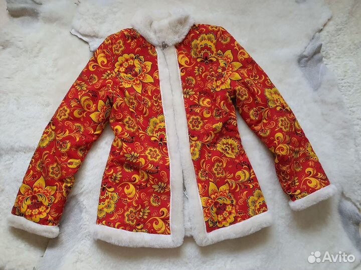 Кафтан из овчины (мутон) 