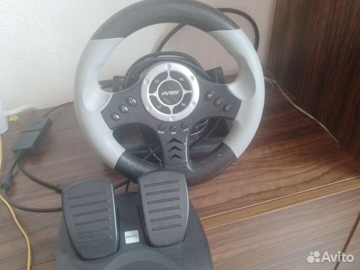 Руль с педалями для пк и плейстейшен 3