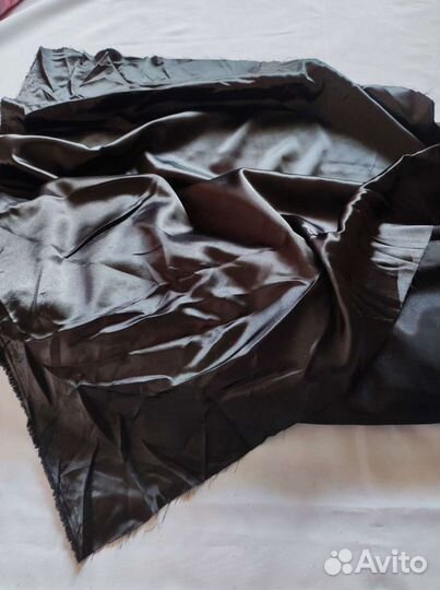 Черный атлас 9 м на 150 см