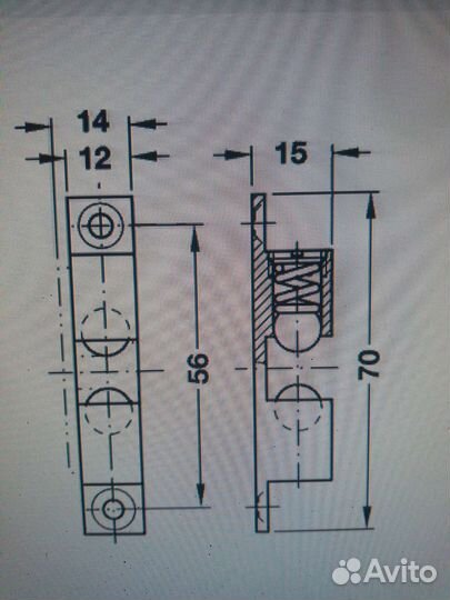Двойная защелка Hafele