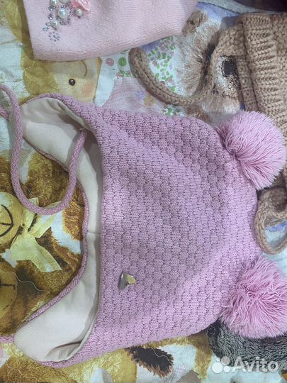 Шапки для девочки 1,5-2 лет