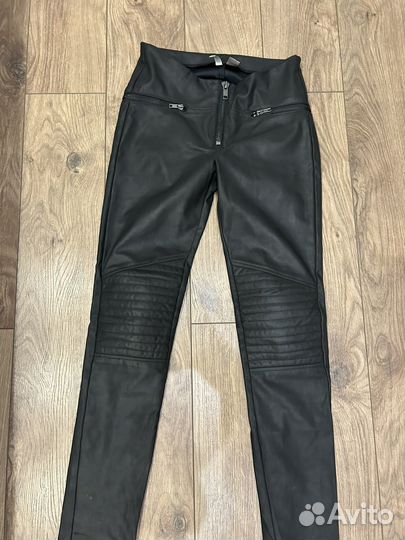 Брюки кожаные