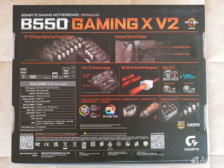 Новый комплект AM4 B550 GamingX V2 + Ryzen 5 5600