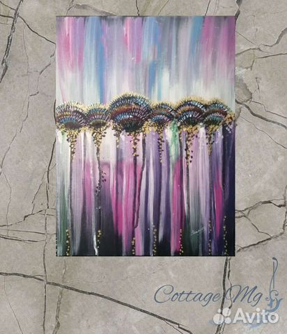 Картина Тяжесть Драгоценностей акрилом