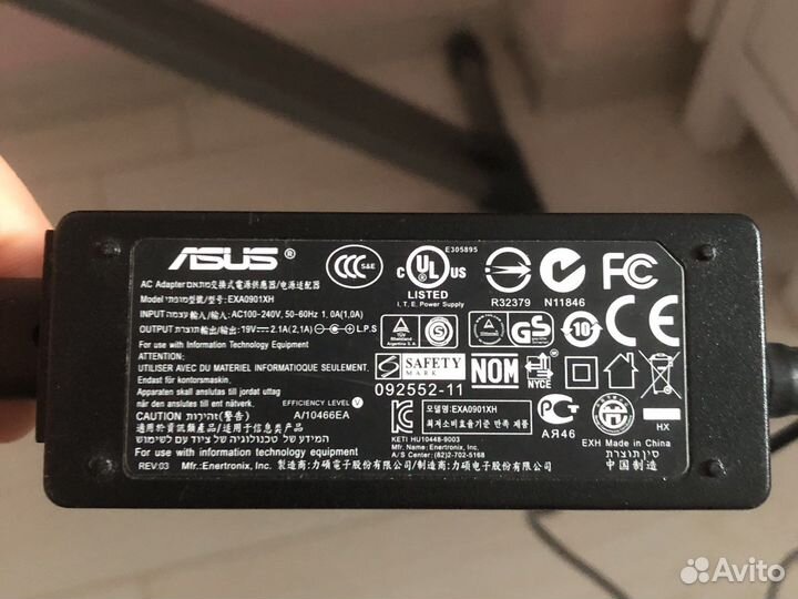 Блок питания на запчасти нетбук asus