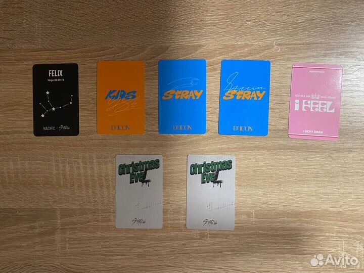 Кпоп карты stray kids, (G) I-DLE офф