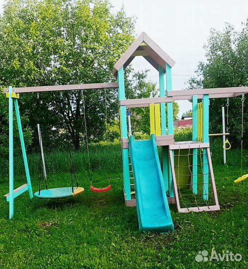 Детская деревянная площадка