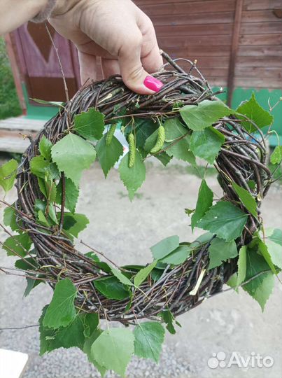 Основа для венка из берёзовых веток