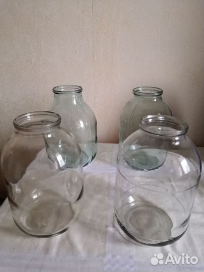 4 банки 3 л
