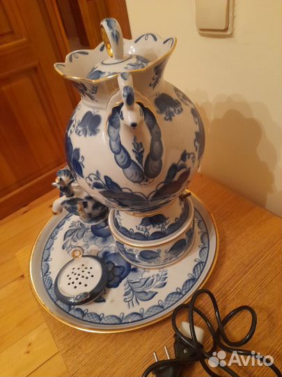 Самовар электрический СССР Гжель