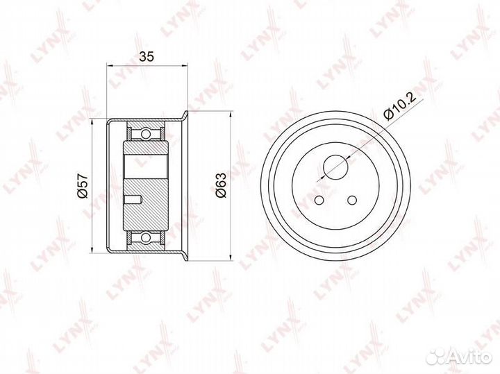 Натяжитель ремня грм mitsubishi Carisma 1.8 95-06