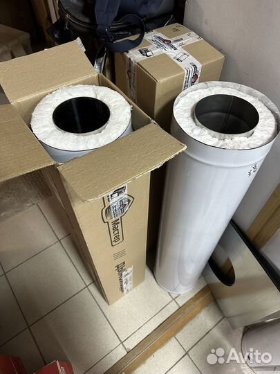 Сэндвич труба с керамикой ф150 нерж1мм/нерж0.5мм