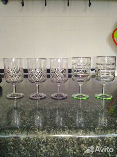 Хрустальные фужеры, рюмки