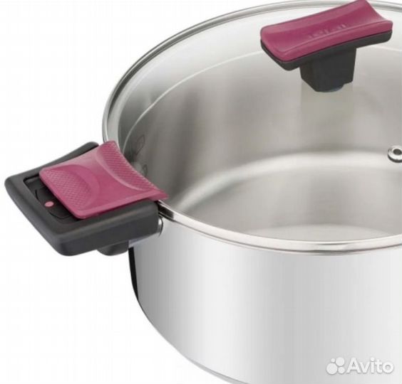 Кастрюля Tefal Cook&Clip 5 л и 6.1 л, новые