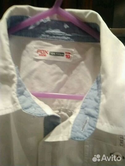 Рубашка Fox kids новая для школы р 124-133 см