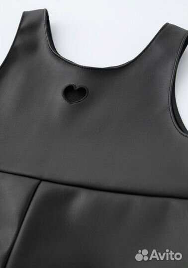 Сарафан из экокожи zara original 98.104