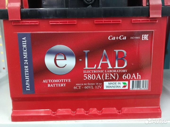 Аккумулятор 6 ст - 60 E-LAB