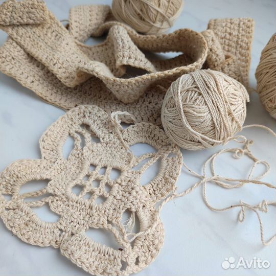 Нитки лён с бобины СССР Пакетом