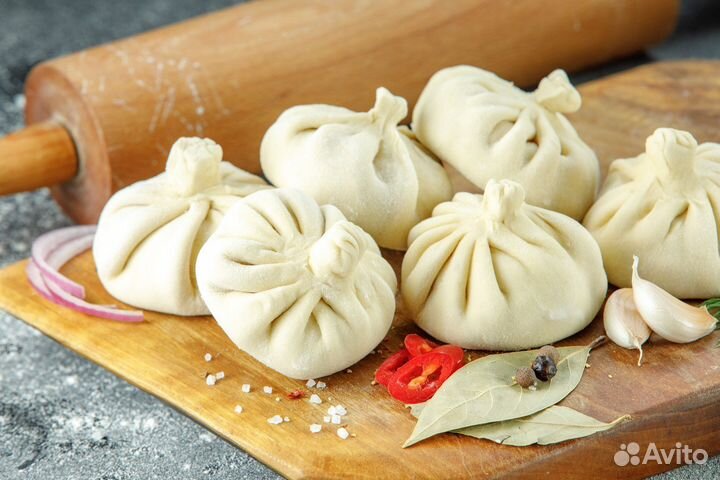 Ручная работа Хинкали с Курицей домой