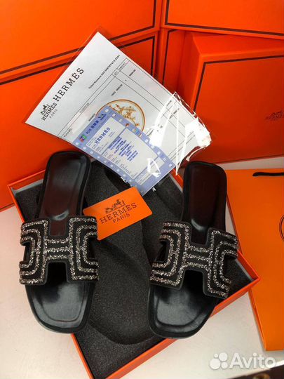 Шлепанцы женские hermes