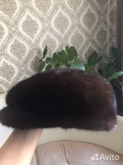 Норковая шапка мужская