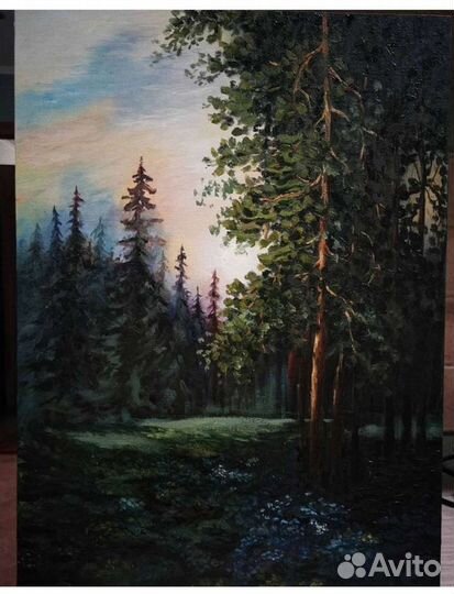 Пейзаж. Картина маслом на холсте