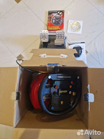 Педали Ferrari f1 руль Thrustmaster Force Feedback