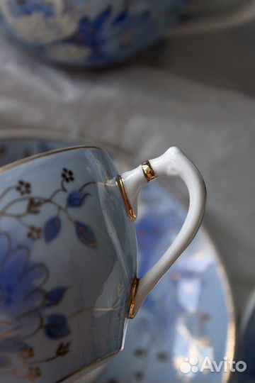 Сервиз чайный Дулево Голубой пион 1959 г