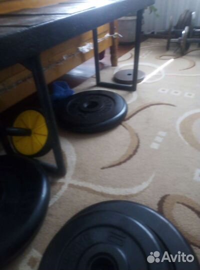 Штанга гриф блины скамья