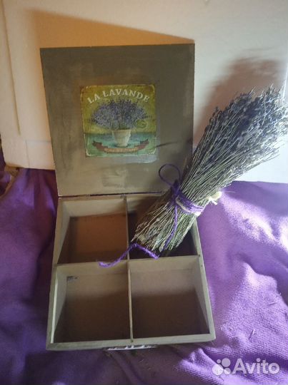 Шкатулка в стиле прованс (декупаж)