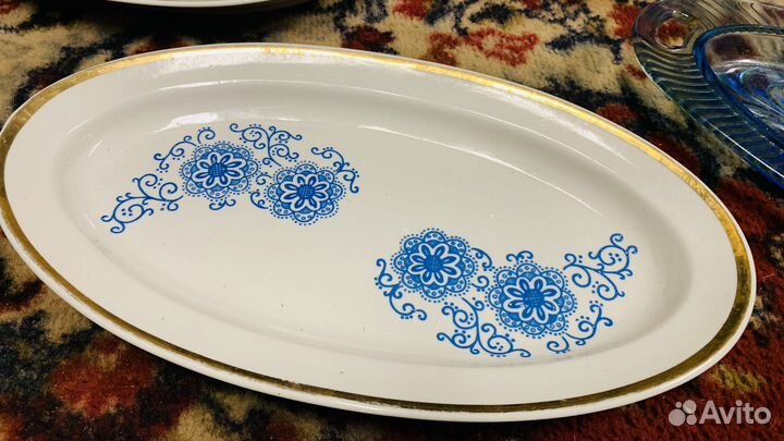 Советская посуда селедочницы