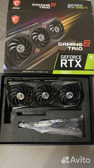 Видеокарта msi rtx 3060ti (3060 ti)gaming x trio