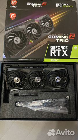 Видеокарта msi rtx 3060ti (3060 ti)gaming x trio