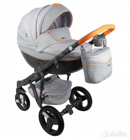 Коляска 2 в 1 adamex monte carbon