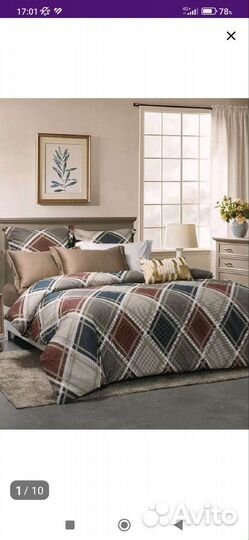 Постельное белье сатин евро