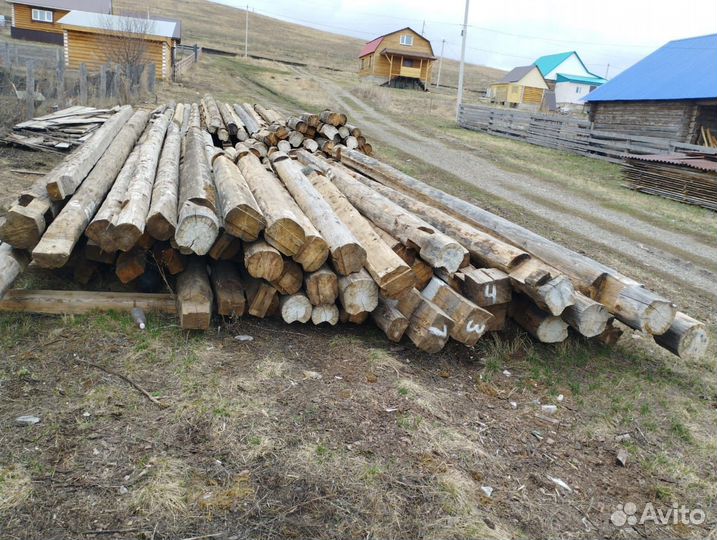 Сруб дома из бревна бу