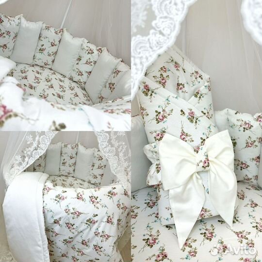 Комплект в кроватку для новорожденных