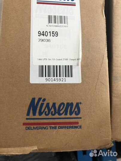 Радиатор кондиционера nissens 940159