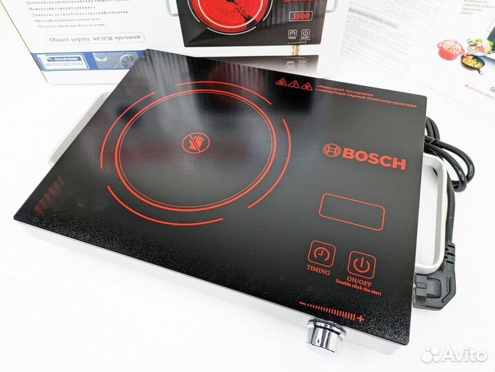 Плита Bosch инфракрасная 3500вт с таймером