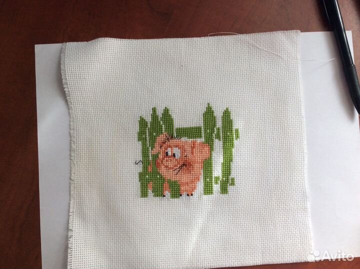 Вышитые крестом картинки.Детские сюжеты - животные