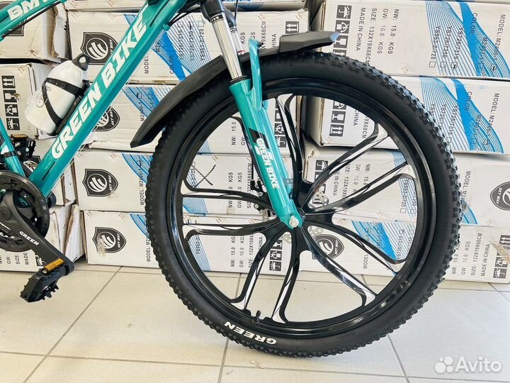 Новый велосипед Green Bike BMW 26R литые диски