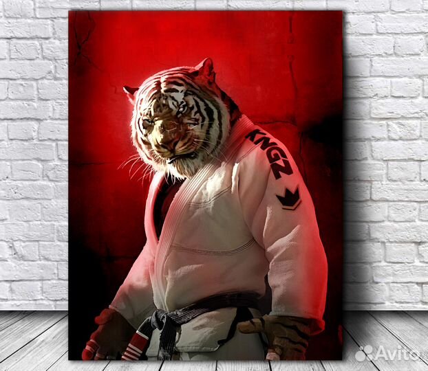 Картина Тигр в кимоно